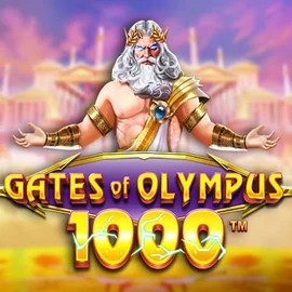 Gates of Olympus 1000 online game logo by Pragmatic Play on wildz-casino.eu