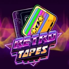 Retro Tapes slot logo by Push Gaming at Wildz Casino